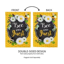 Evergreen Bee Our Guest Frame Garden Linen Flag 12.5 X 18 Inches Indoor Outdoor Decor 8 Evergreen Bee Our Guest Frame Garden Linen Flag 12.5 X 18 Inches Indoor Outdoor Decor -Optimal Home Decoration GUEST 67772ff9 5af5 4356 942a 21b2138e447d