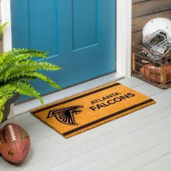 Evergreen Atlanta Falcons Logo Turf Mat, Brown- 28 X 16 Inches Indoor Outdoor Doormat -Optimal Home Decoration GUEST 68b3d73f 9b26 44fd 9f20 81abb0f318ec