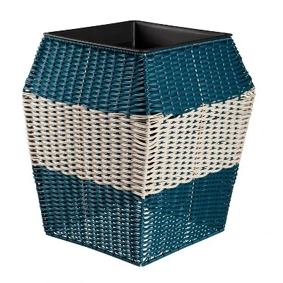 Evergreen High Resin Wicker Planter Set Of 3 3 Evergreen High Resin Wicker Planter Set Of 3 - Image 3