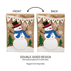 Evergreen Let It Snow Garden Burlap Flag 12.5 X 18 Inches Indoor Outdoor Decor -Optimal Home Decoration GUEST 6a7d986f f5fb 432b 8c3e 40aca9951abe