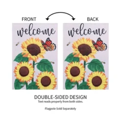 Evergreen Sunflower Welcome Garden Suede Flag 12.5 X 18 Inches Indoor Outdoor Decor -Optimal Home Decoration GUEST 6b226acc 6714 4f9a b8ea 6518dc6b23a3