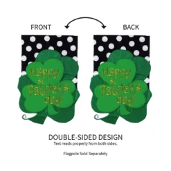 Evergreen St. Patrick's Day Bouquet Applique Garden Flag, 12.5 X 18 Inches -Optimal Home Decoration GUEST 6bfbbb33 79d9 4efe 8e93 5cc462b073fd