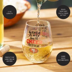 Evergreen San Francisco 49ers, 17oz Boxed Stemless Wine -Optimal Home Decoration GUEST 6f2591d0 fe3f 445a 83e1 c4c11eb12204