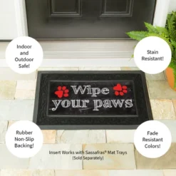 Evergreen Wipe Your Paws Sassafras Indoor Outdoor Switch Doormat 1'10"x10" Multicolored -Optimal Home Decoration GUEST 6f53f3f6 112d 49db a107 1f977e0a9d1c