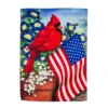 Evergreen Cardinal Glory Garden Suede Flag 12.5 X 18 Inches Indoor Outdoor Decor