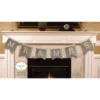 Evergreen Mr. & Mrs. Burlap Bunting Banner- 8 X 67 Inches Wedding And Bridal Shower Decor