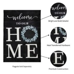 Evergreen Eucalyptus Welcome Garden Burlap Flag 12.5 X 18 Inches Indoor Outdoor Decor 9 Evergreen Eucalyptus Welcome Garden Burlap Flag 12.5 X 18 Inches Indoor Outdoor Decor -Optimal Home Decoration GUEST 733b8353 43a9 4c84 beea 274df8b20ba3