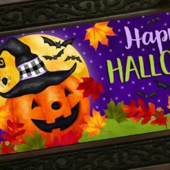 Evergreen Jolly Jack Sassafras Indoor Outdoor Switch Doormat 1'10"x10" Purple -Optimal Home Decoration GUEST 73f0f810 4d37 4149 8d73 1c5e8ccdf302