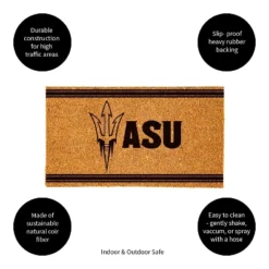 Evergreen Arizona State University Logo Turf Mat, Brown- 28 X 16 Inches Indoor Outdoor Doormat -Optimal Home Decoration GUEST 7710d946 32ec 4f98 9dc4 1e60e6f9a971