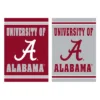 Evergreen Embossed Suede Flag, House Size, University Of Alabama