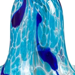 Evergreen Art Glass Speckle Blue Floral Shaped Bell Chime- 7 X 7 X 7 Inches Outdoor Decor 6 Evergreen Art Glass Speckle Blue Floral Shaped Bell Chime- 7 X 7 X 7 Inches Outdoor Decor -Optimal Home Decoration GUEST 7b521357 fc78 411e afa2 7aefedde00c1