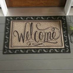 Evergreen Scroll Cutout Embossed Floor Mat Indoor Outdoor Rubber Tray 2'x3' Fits Embossed Doormats Size 30"x18" Black 15 Evergreen Scroll Cutout Embossed Floor Mat Indoor Outdoor Rubber Tray 2'x3' Fits Embossed Doormats Size 30"x18" Black -Optimal Home Decoration GUEST 7e09deae e013 4b4e 9865 d27d31be353c