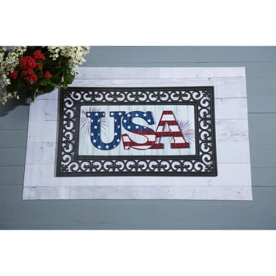Evergreen USA Fireworks Sassafras Indoor Outdoor Switch Doormat 1'10"x10" Multicolored 1 Evergreen USA Fireworks Sassafras Indoor Outdoor Switch Doormat 1'10"x10" Multicolored