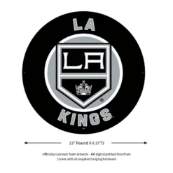 Evergreen Ultra-Thin Edgelight LED Wall Decor, Round, Los Angeles Kings- 23 X 23 Inches Made In USA