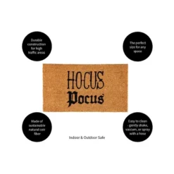 Evergreen 16 X 28 Halloween Greeting Coir Mat, Hocus Pocus For Indoor And Outdoor Decor -Optimal Home Decoration GUEST 81a32ead 8453 4dbb b89f e6e9420222fb