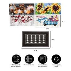 Evergreen Flag Sassafras Doormat Seasonal Spring, Summer, Winter Fall Floormat And Tray Set Of 5 10 Evergreen Flag Sassafras Doormat Seasonal Spring, Summer, Winter Fall Floormat And Tray Set Of 5 -Optimal Home Decoration GUEST 822a3dc6 e4d7 41dc 8026 55b56c14777a