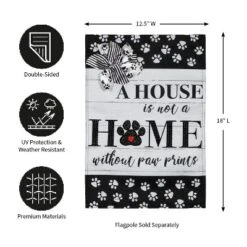 Evergreen Paw Prints Garden Burlap Flag 12.5 X 18 Inches Indoor Outdoor Decor 9 Evergreen Paw Prints Garden Burlap Flag 12.5 X 18 Inches Indoor Outdoor Decor -Optimal Home Decoration GUEST 8357796e 3c81 44fe ab6f f13441a5a659