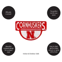 Evergreen University Of Nebraska Indoor Outdoor Natural Shaped Coir Doormat 1'6"x2'4" Multicolored -Optimal Home Decoration GUEST 8400cf5a 25cb 493a bdb0 0911d0e1ba3b