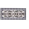 Evergreen Classic Welcome Home Sassafras Indoor Outdoor Switch Doormat 10"x1'10" Black
