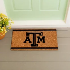 Evergreen Texas A&M Logo Turf Mat, Brown- 28 X 16 Inches Indoor Outdoor Doormat -Optimal Home Decoration GUEST 84764438 86ee 455b 9eae 02c2b9526b5b