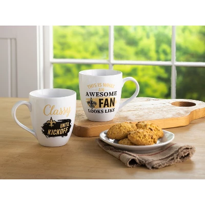 Evergreen New Orleans Saints, Ceramic Cup O'Java 17oz Gift Set 5 Evergreen New Orleans Saints, Ceramic Cup O'Java 17oz Gift Set - Image 5