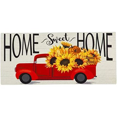 Evergreen Indoor Outdoor Doormat Bundle Set Of 5 - Frame And 4 Welcome Seasonal Inserts Floral Red Truck Snowman 4 Evergreen Indoor Outdoor Doormat Bundle Set Of 5 - Frame And 4 Welcome Seasonal Inserts Floral Red Truck Snowman - Image 4
