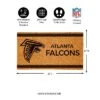 Evergreen Atlanta Falcons Logo Turf Mat, Brown- 28 X 16 Inches Indoor Outdoor Doormat