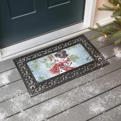 Evergreen Snowman Snuggles Sassafras Switch Puzzle Mat 11.5 X 10 Inches Indoor And Outdoor Decor 1 Evergreen Snowman Snuggles Sassafras Switch Puzzle Mat 11.5 X 10 Inches Indoor And Outdoor Decor