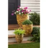 Evergreen Recycled Acacia Woods Planter Set Of 3