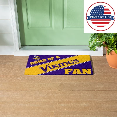 Evergreen Minnesota Vikings Looped PVC Trapper Indoor Outdoor Doormat 1'4"x2'4" Multicolored 4 Evergreen Minnesota Vikings Looped PVC Trapper Indoor Outdoor Doormat 1'4"x2'4" Multicolored - Image 4