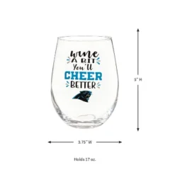 Evergreen Carolina Panthers, 17oz Boxed Stemless Wine