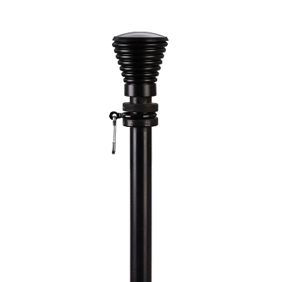 Evergreen Ridged Cone Interchangeable Finial, Black- 3x2.25x2.25 In Durable Hardware For Flags 1 Evergreen Ridged Cone Interchangeable Finial, Black- 3x2.25x2.25 In Durable Hardware For Flags