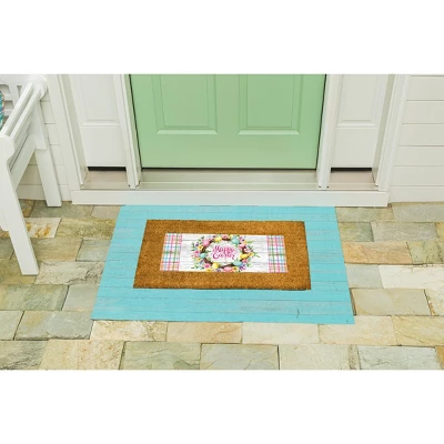 Evergreen Blue Wood Plank Layering Mat 42 X 26.5 Inches Indoor And Outdoor Decor 2 Evergreen Blue Wood Plank Layering Mat 42 X 26.5 Inches Indoor And Outdoor Decor - Image 2