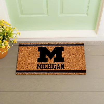 Evergreen University Of Michigan Logo Turf Mat, Brown- 28 X 16 Inches Indoor Outdoor Doormat 4 Evergreen University Of Michigan Logo Turf Mat, Brown- 28 X 16 Inches Indoor Outdoor Doormat - Image 4