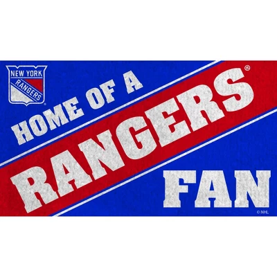 Evergreen New York Rangers Team Turf Mat- 28 X 16 Inches Indoor Outdoor Doormat 6 Evergreen New York Rangers Team Turf Mat- 28 X 16 Inches Indoor Outdoor Doormat - Image 6