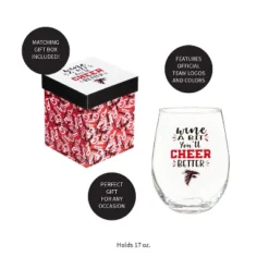 Evergreen Atlanta Falcons, 17oz Boxed Stemless Wine -Optimal Home Decoration GUEST 9464a736 023e 47da b1ce 1b337894c1e1