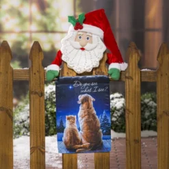 Evergreen Do You See What I See Garden Lustre Flag