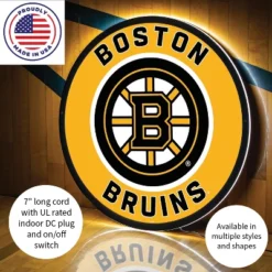 Evergreen Ultra-Thin Edgelight LED Wall Decor, Round, Boston Bruins- 23 X 23 Inches Made In USA -Optimal Home Decoration GUEST 989733b4 2022 44fa 9e5c 3eeca814e50c