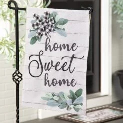 Evergreen Home Sweet Home Eucalyptus Garden Burlap Flag 12.5 X 18 Inches Indoor Outdoor Decor -Optimal Home Decoration GUEST 9b39327e 94c8 414a ae33 b121a0016029