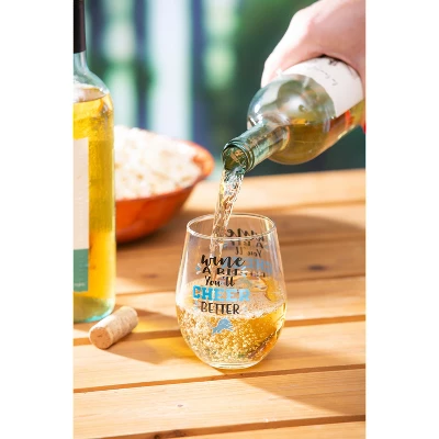 Evergreen Detroit Lions, 17oz Boxed Stemless Wine 2 Evergreen Detroit Lions, 17oz Boxed Stemless Wine - Image 2