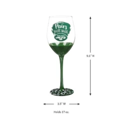 Evergreen New York Jets, 17oz Boxed Stemware