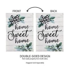 Evergreen Home Sweet Home Eucalyptus Garden Burlap Flag 12.5 X 18 Inches Indoor Outdoor Decor -Optimal Home Decoration GUEST 9bd14520 298a 43fd 82b4 f7e77dbb48ad
