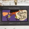 Evergreen Welcome My Pretties Sassafras Indoor Outdoor Switch Doormat 1'10"x10" Purple