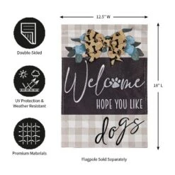 Evergreen Dogs And Checks Garden Burlap Flag 12.5 X 18 Inches Indoor Outdoor Decor 9 Evergreen Dogs And Checks Garden Burlap Flag 12.5 X 18 Inches Indoor Outdoor Decor -Optimal Home Decoration GUEST 9c563db6 b288 4ecd bb22 43253cad783f