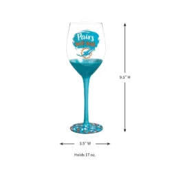 Evergreen Miami Dolphins, 17oz Boxed Stemware