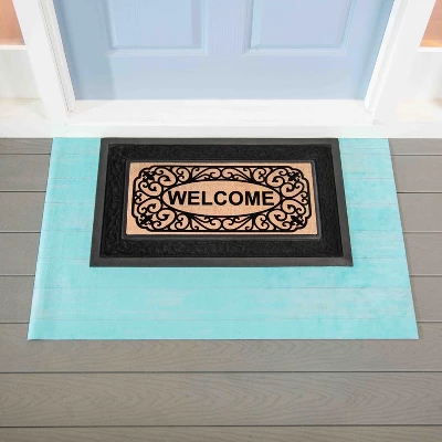 Evergreen Blue Wood Plank Layering Mat 42 X 26.5 Inches Indoor And Outdoor Decor 3 Evergreen Blue Wood Plank Layering Mat 42 X 26.5 Inches Indoor And Outdoor Decor - Image 3