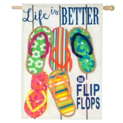 Evergreen Life Is Better In Flip Flops Suede House