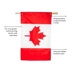 Evergreen Canada Applique House Flag 28 X 44 Inches Outdoor Decor For Homes And Gardens -Optimal Home Decoration GUEST a3d6b8fc 04a3 45e7 b42c 522fb45ca522