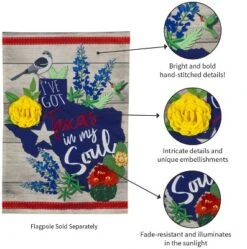 Evergreen Flag Texas In My Soul Garden Linen Flag -Optimal Home Decoration GUEST a3ede9d9 3614 48a9 8bc3 97c5c8f9d106