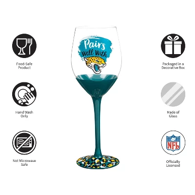 Evergreen Jacksonville Jaguars, 17oz Boxed Stemware 2 Evergreen Jacksonville Jaguars, 17oz Boxed Stemware - Image 2